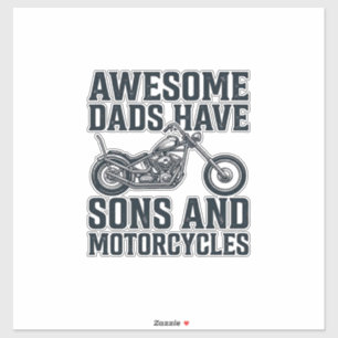 Pegatina Los papás increíbles tienen hijos y motocicletas D
