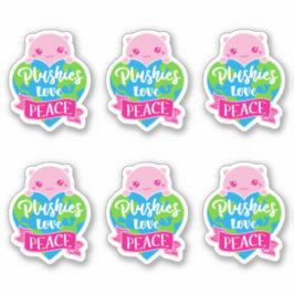 Pegatina Los pluralistas aman la paz | Tierra del Corazón d