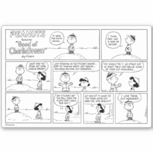 Pegatina Los Recuerdos de Charlie Brown en el hongo del lan