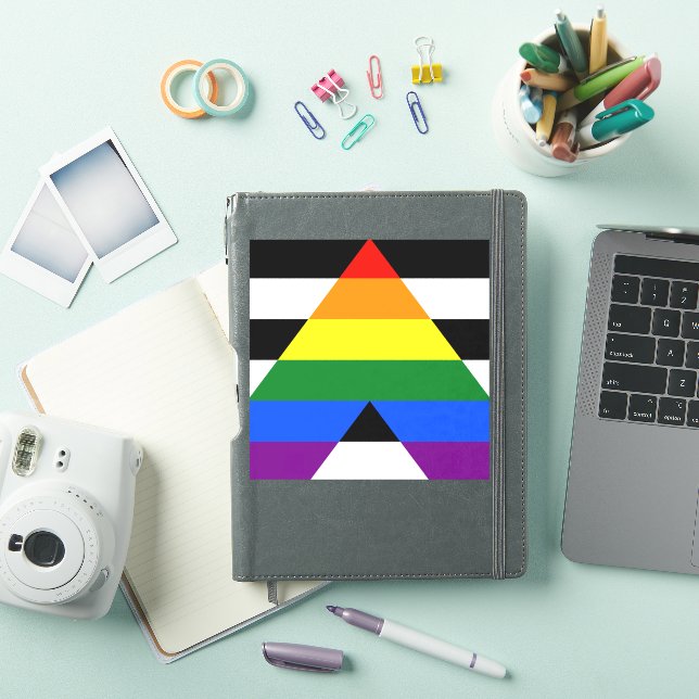 Pegatina Los regalos gay de la bandera de aliado directo de (Funda para iPad)