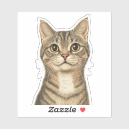 Pegatina Los tesoros tabby de Dürer 2