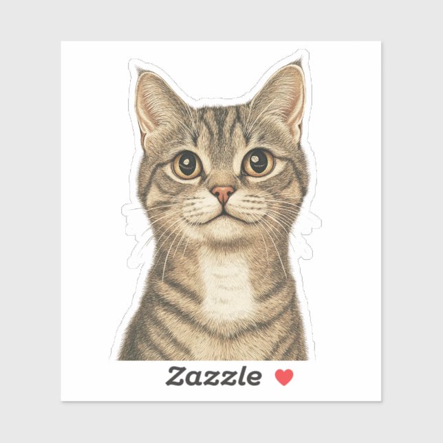 Pegatina Los tesoros tabby de Dürer 2 (Hoja)