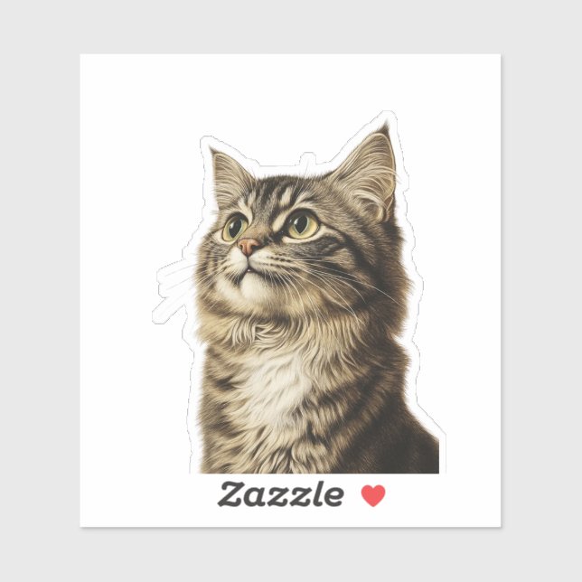 Pegatina Los tesoros tabby de Dürer 3 (Hoja)