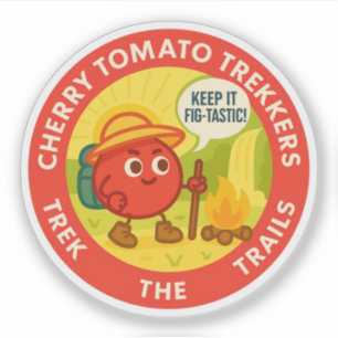 Pegatina Los Trekkers de Tomate Cherry Trek Los Senderos