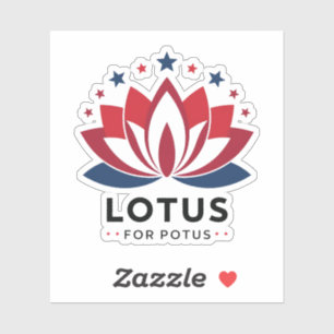 Pegatina Lotus para POTUS Kamala Harris 2024