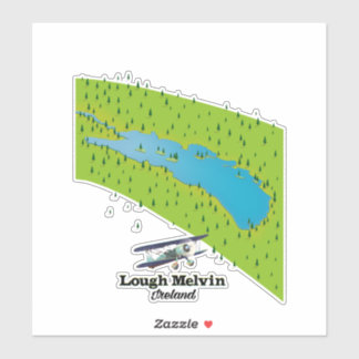 Pegatina Lough Melvin Irlanda