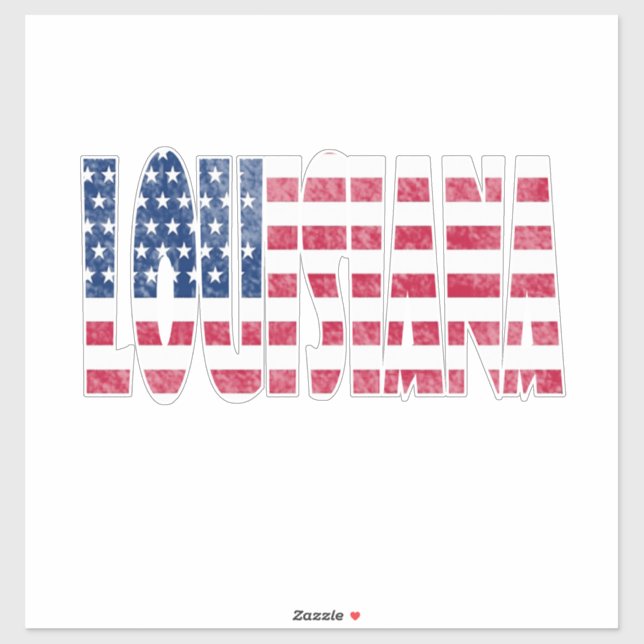 Pegatina Louisiana (Hoja)