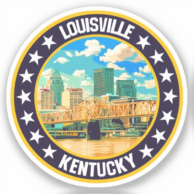 Pegatina Louisville (Anverso)