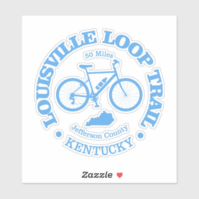 Pegatina Louisville Loop (ciclismo) (Hoja)
