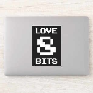 Pegatina Love 8 Bits