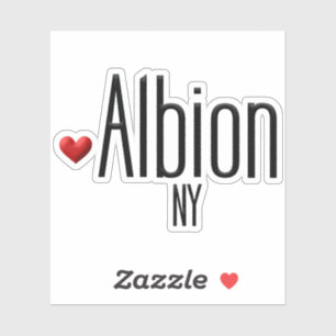 Pegatina Love Albion NY