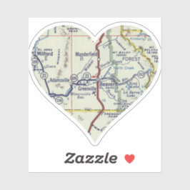 Pegatina Love Beaver Utah