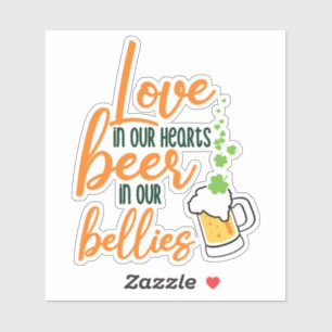 Pegatina Love & Beer St. Patrick's Day Fun-61146 Hoodie