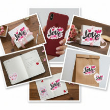 Love doodle art valentine