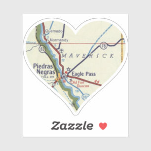 Pegatina Love Eagle Pass Texas