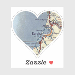 Pegatina Love Eureka California