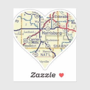 Pegatina Love Harrisburg IL