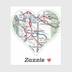 Pegatina Love Heber City Utah