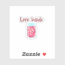 Pegatina Love Inside Sticker | Valentine Packaging Label