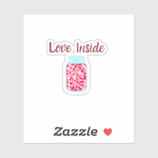 Pegatina Love Inside Sticker | Valentine Packaging Label