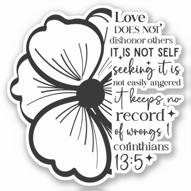 Pegatina Love Is Christian Faith  (Anverso)