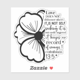 Pegatina Love Is Christian Faith 