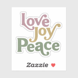 Pegatina Love Joy Peace