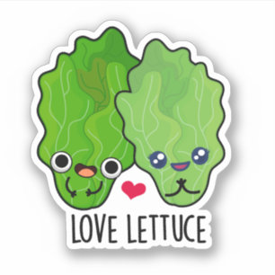 Pegatina Love Lettuce Funny Veggie Pun