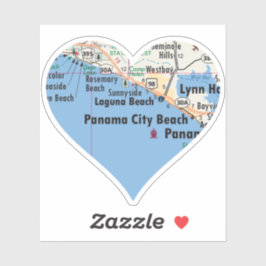 Pegatina Love Panama City Beach