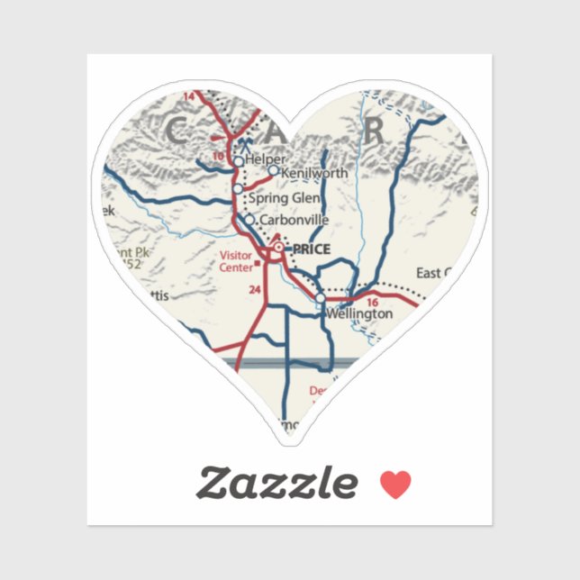 Pegatina Love Price Utah (Hoja)