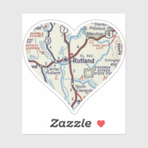 Pegatina Love Rutland Vermont