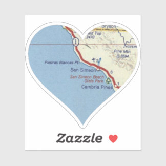 Pegatina Love San Simeon CA