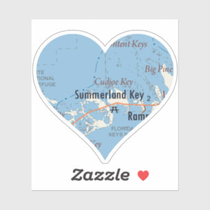 Pegatina Love Summerland Key Florida
