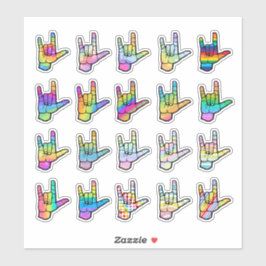 Pegatina Love You Loudly – ASL Sticker for Every Heart