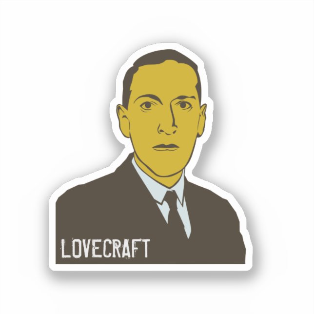 Pegatina Lovecraft (Anverso)