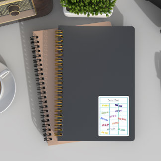 Pegatina Lover de libro de tarjetas de fecha de vencimiento