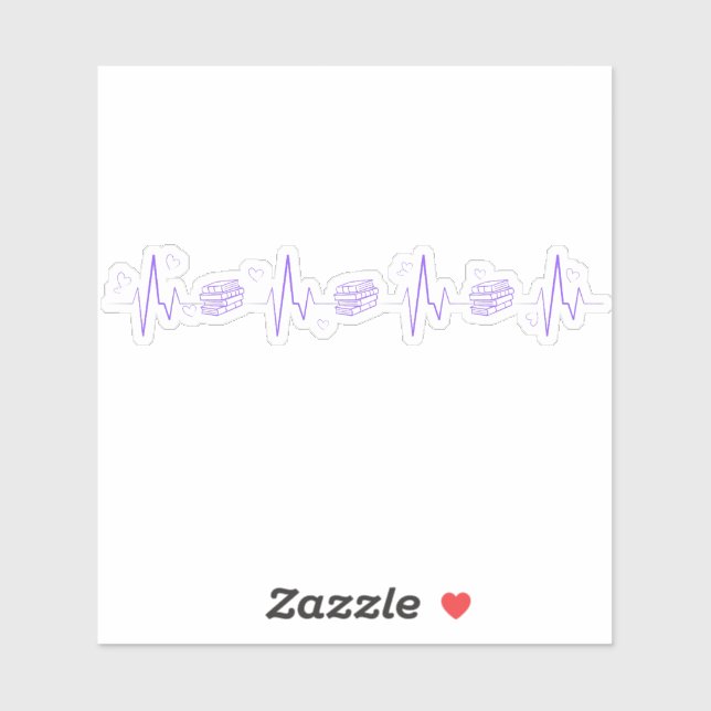 Pegatina Lover de libros (Hoja)