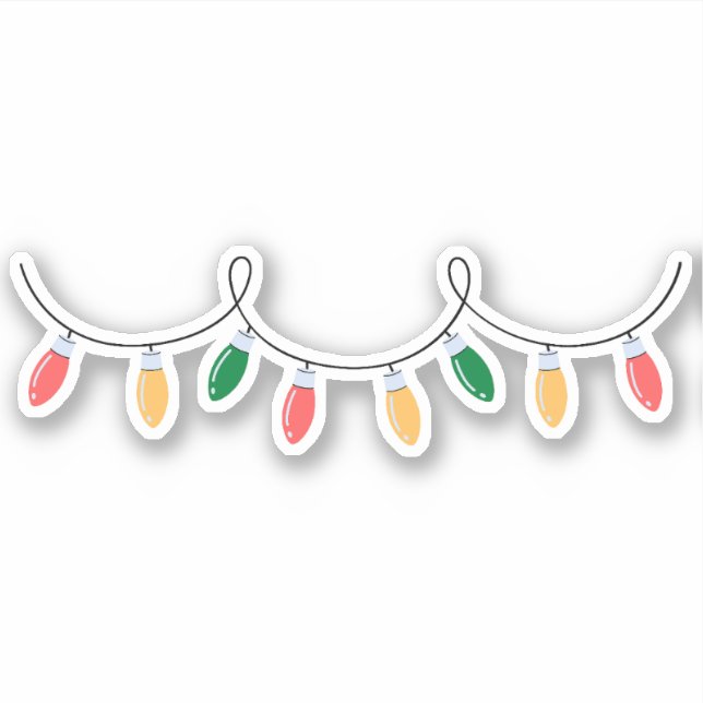 Pegatina Luces de navidad (Anverso)
