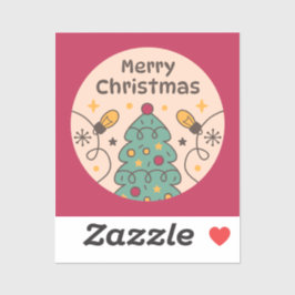 Pegatina Luces navideñas de Feliz