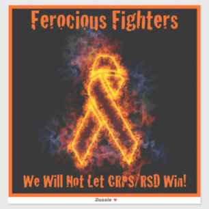 Pegatina Luchadores feroces LOGO Vinyl Decal