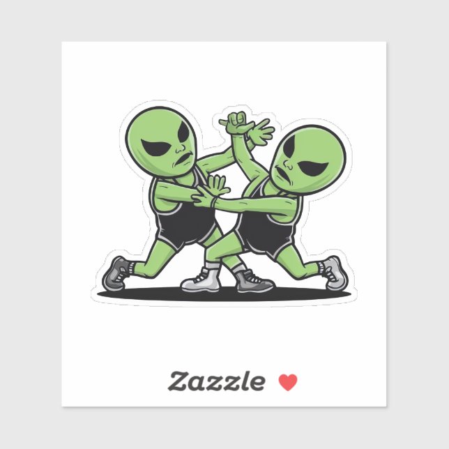 Pegatina Luchando contra los extranjeros (Hoja)