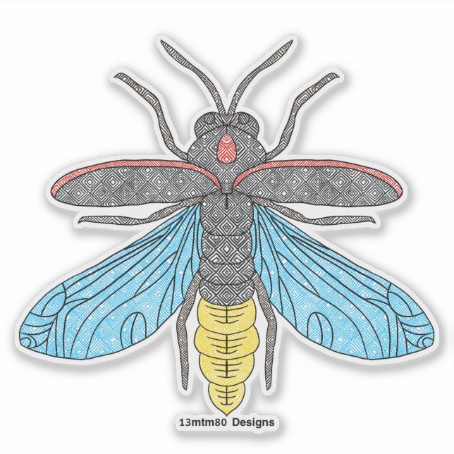 Pegatina Luciérnaga - Sticker (Anverso)