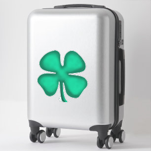 Pegatina Lucky 4 Leaf Irish Clover extra lg contorno pegati