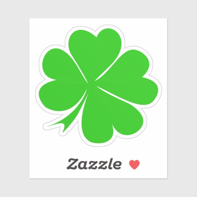 Pegatina Lucky Clover Leaf & Shamrock / Irish St. Patrick (Hoja)