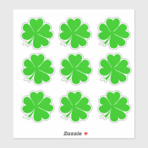 Pegatina Lucky Clover Leaf & Shamrock / Irish St. Patrick