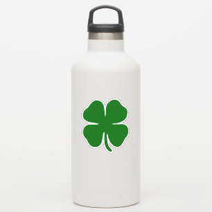 Pegatina Lucky Green Four Leaf Clover St Patrys Irish