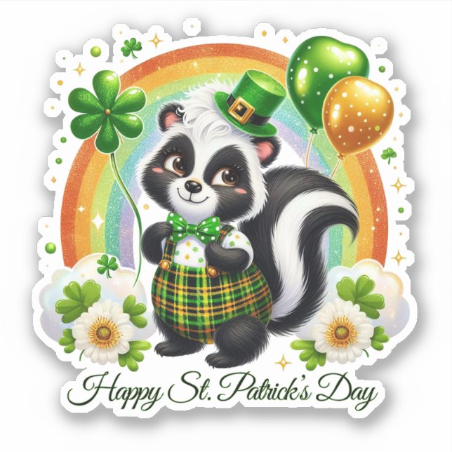 Pegatina Lucky Happy St. Patrick’s Day Sticker (Anverso)