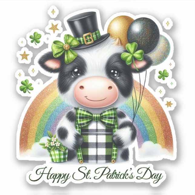 Pegatina Lucky Happy St. Patrick’s Day Sticker (Anverso)