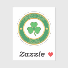 Pegatina Lucky Kid Club Official Member Badge St Patrick