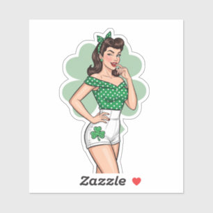 Pegatina Lucky Retro Glam